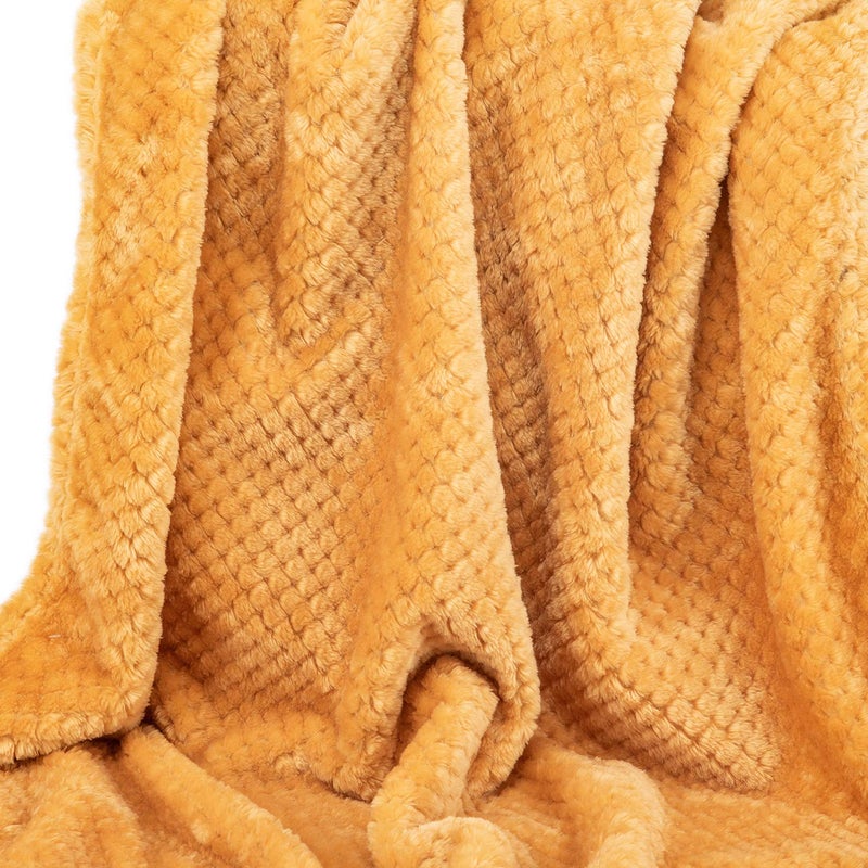 WONDER MIRACLE Fuzzy Blanket or Fluffy Blanket for Baby, Soft Warm Cozy Coral Fleece Toddler, Infant or Newborn Receiving Blanket for Crib, Stroller, Travel, Decorative (28Wx40L, XS-Banana) - Image 5